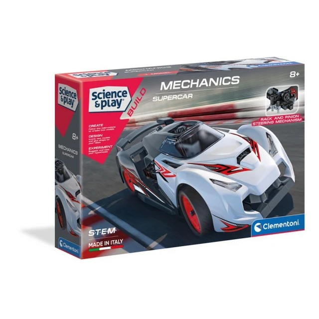 CLEMENTONI MECHANICS Sports car building set 100 pcs SUPERCAR