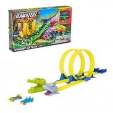 HTI TEAMSTERZ Track with loops and 2 cars