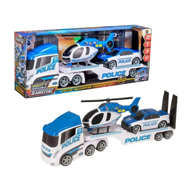HTI TEAMSTERZ XL Police Truck with Car and Helicopter