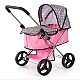 BAYER Doll stroller GO gray-pink