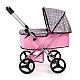 BAYER Doll stroller GO gray-pink