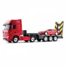 Автовоз Mercedes-Benz Actros 1:26 с кола Mercedes AMG GT с дистанционно управление 1:24