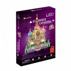 3D Пъзел St.Basil's Cathedral (Russia) 224ч. LED inside
