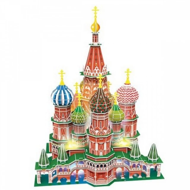 3D Пъзел St.Basil’s Cathedral (Russia) 224ч. LED inside