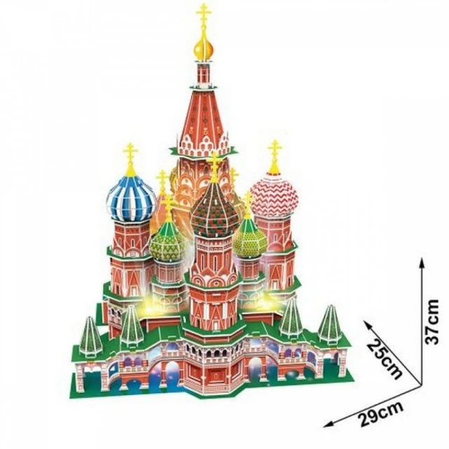 3D Пъзел St.Basil’s Cathedral (Russia) 224ч. LED inside