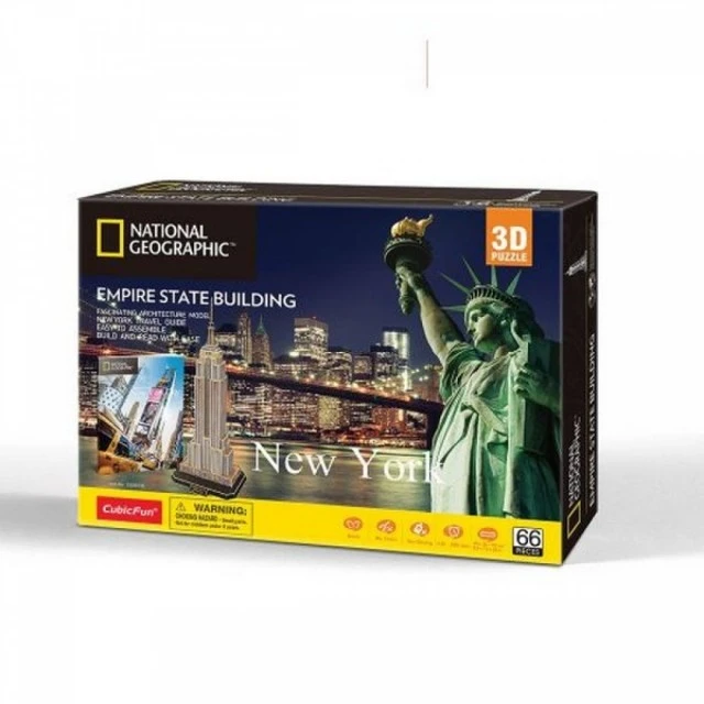 3D Пъзел National Geographic Empire State Building 66ч.
