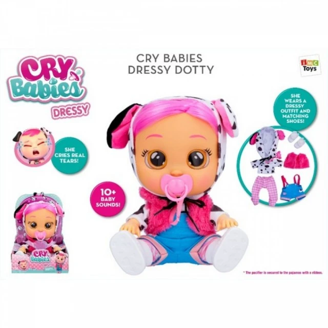 CRYBABIES DRESSY DOTTY - Кукла със сълзи