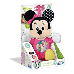 CLEMENTONI BABY Плюшена играчка Minnie Mouse със звук и светлина