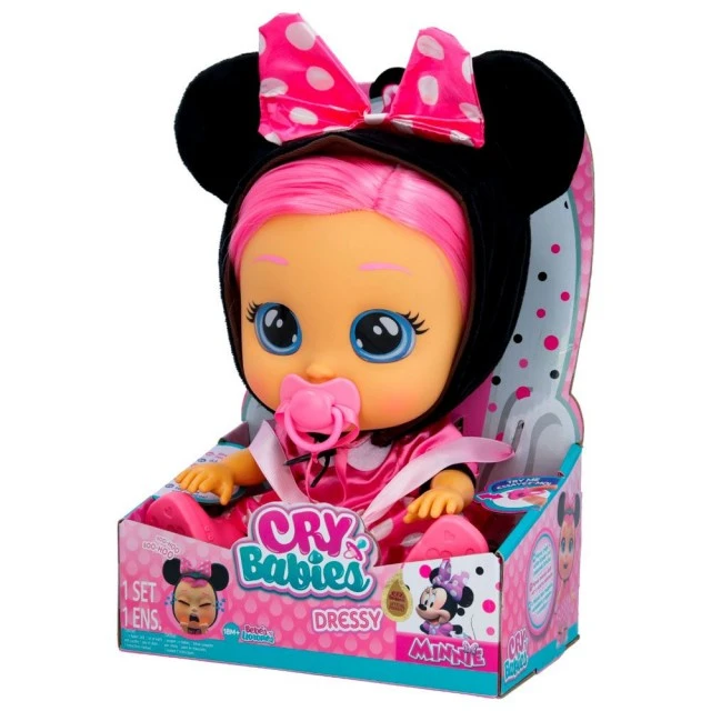 IMC Кукла със сълзи CRYBABIES DRESSY Minnie Mouse