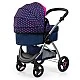 BAYER CITY MAX transforming doll stroller with bag blue