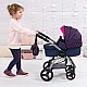 BAYER CITY MAX transforming doll stroller with bag blue
