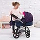 BAYER CITY MAX transforming doll stroller with bag blue