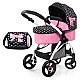 BAYER CITY MAX transforming doll stroller with bag pink