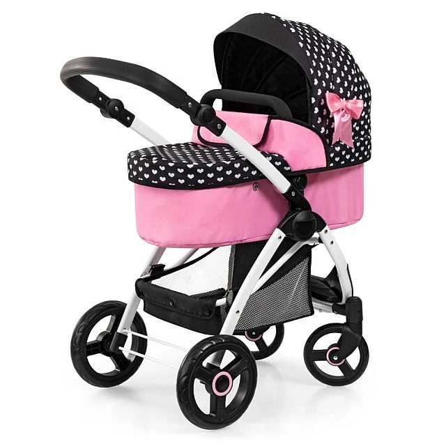 BAYER CITY MAX transforming doll stroller with bag pink