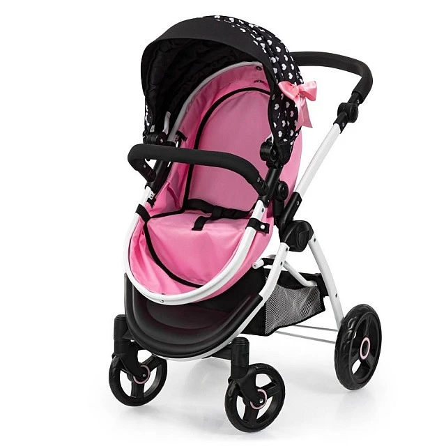 BAYER CITY MAX transforming doll stroller with bag pink
