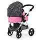 BAYER CITY MAX transforming doll stroller with bag pink
