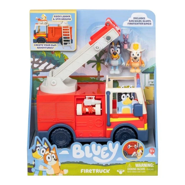 BLUEY Fire engine with 2 figures