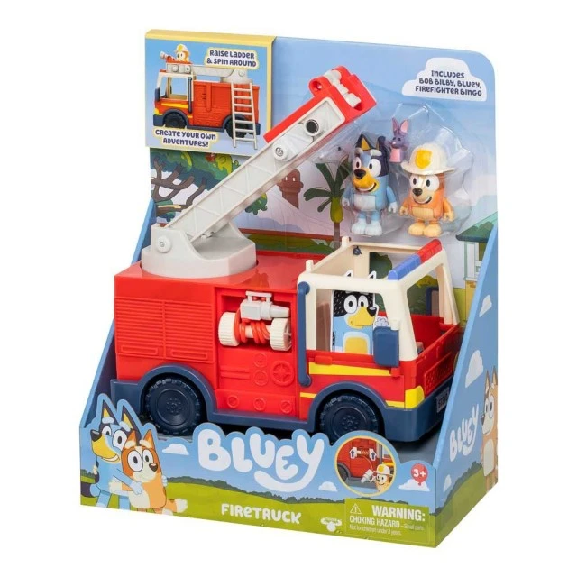 BLUEY Fire engine with 2 figures