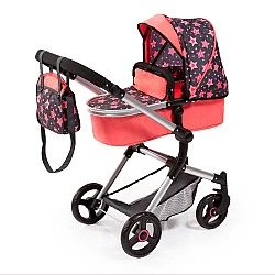 BAYER Red NEO VARIO Transforming Doll Stroller with Bag