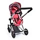 BAYER Red NEO VARIO Transforming Doll Stroller with Bag