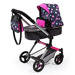BAYER Purple City VARIO Transforming Doll Stroller with Bag