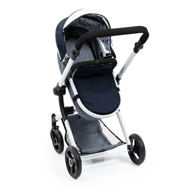 BAYER NEO VARIO transforming doll stroller with bag gray/blue