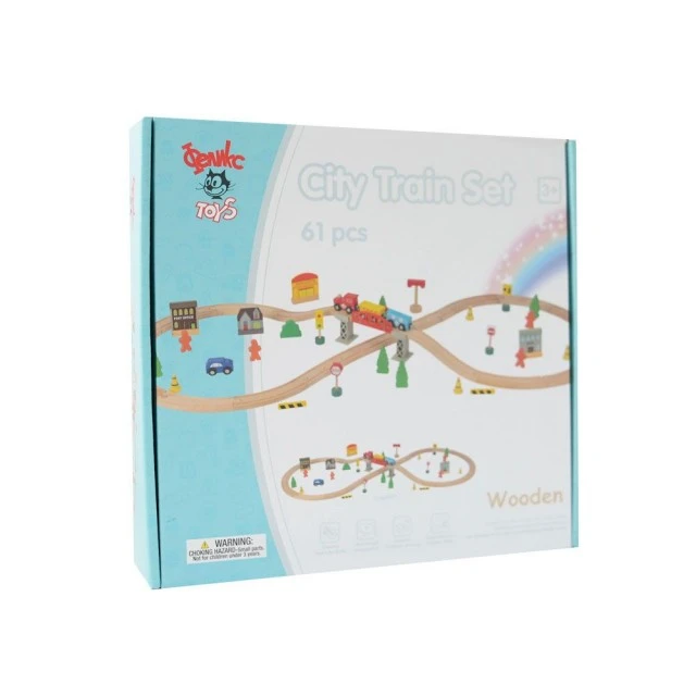 Wooden Wooden train composition eight 61h.