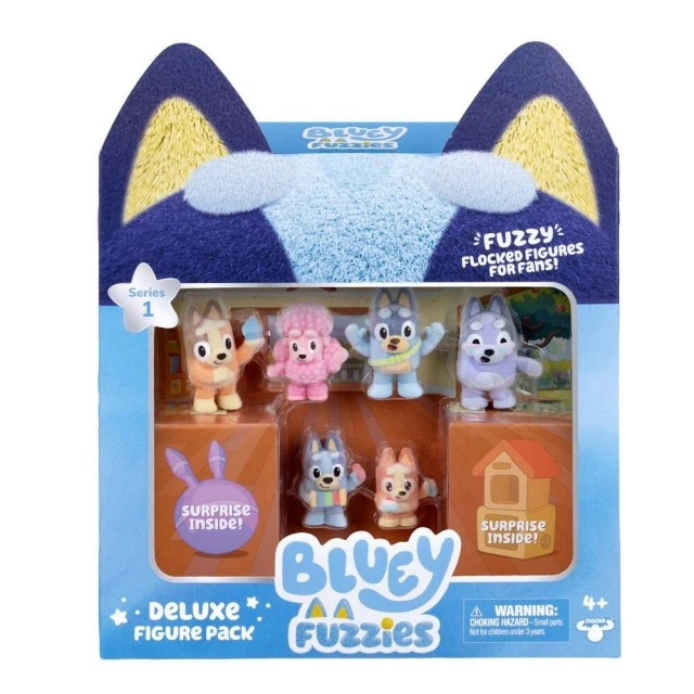 BLUEY Fuzzies Figure 8 pcs. Deluxe