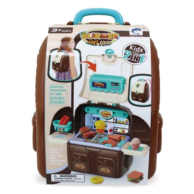 2-in-1 Backpack Hamburger Stand
