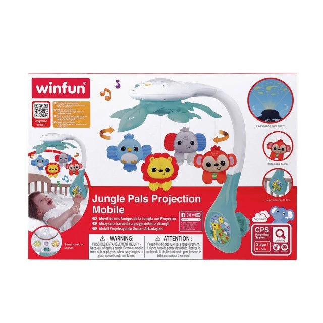 WINFUN Baby Carousel Projector Jungle Friends