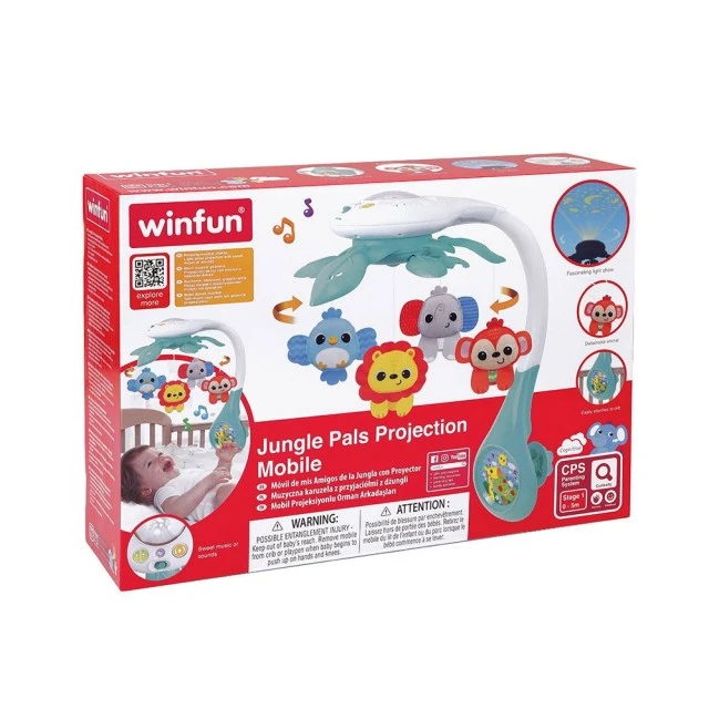WINFUN Baby Carousel Projector Jungle Friends