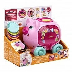 WINFUN Прасенце Касичка за Дърпане