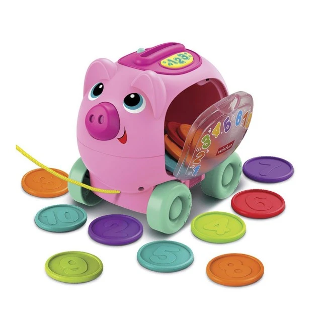 WINFUN pull-along piggy bank