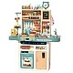 Kitchen with Running Water and Refrigerator