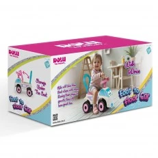 DOLU My first ride-on car white/pink