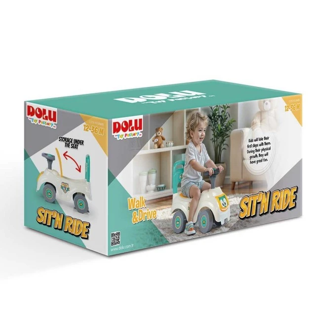 DOLU My first ride-on car white/yellow