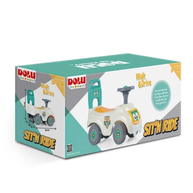 DOLU My first ride-on car white/yellow