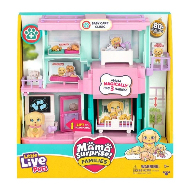 Live Pets Mama Surprise Families Ветеринарна Клиника с Мама с 3 Бебета