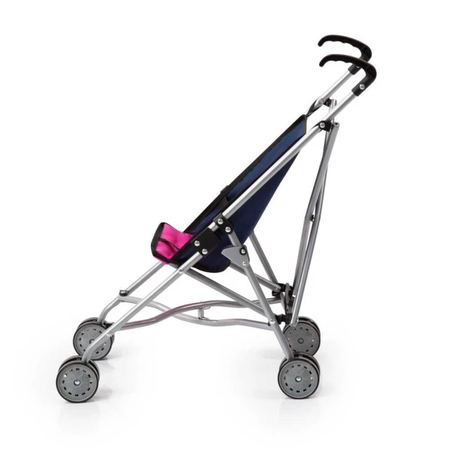 BAYER Количка за кукли BUGGY синя с еднорог 27x51x55см.
