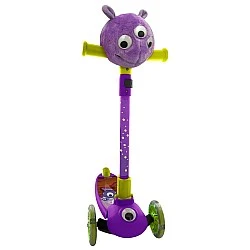 K3YRIDERS Тротинетка 3 колела с плюшено животинче Monster Eyes Purpy