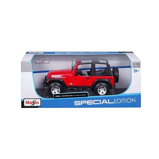 MAISTO SP EDITION Кола Jeep Wrangler Rubicon 1:18 червена