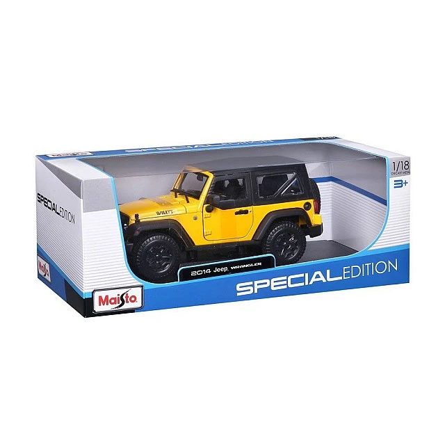 MAISTO SP EDITION Кола 2014 Jeep Wrangler 1:18 жълта