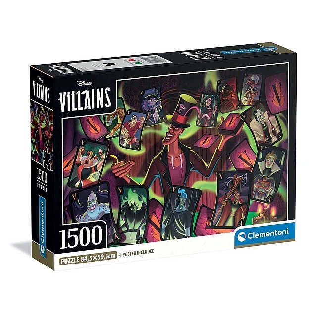CLEMENTONI 1500ч. Пъзел Disney Villains