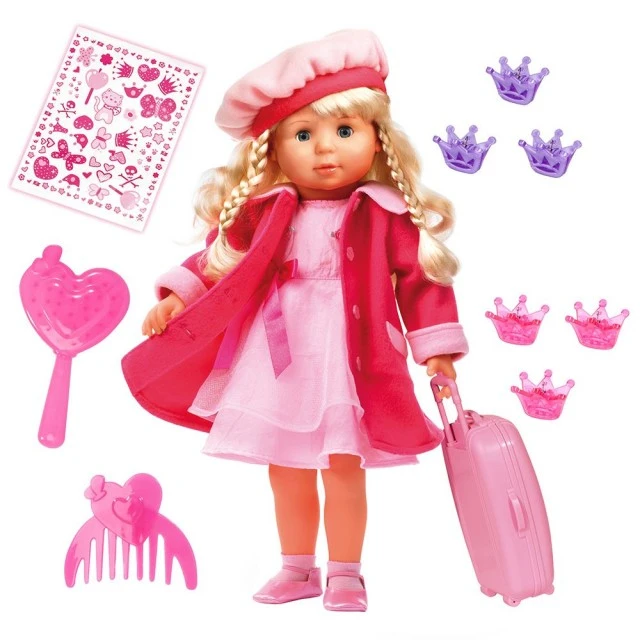 BAYER Singing and talking doll Maria with pink coat 9463