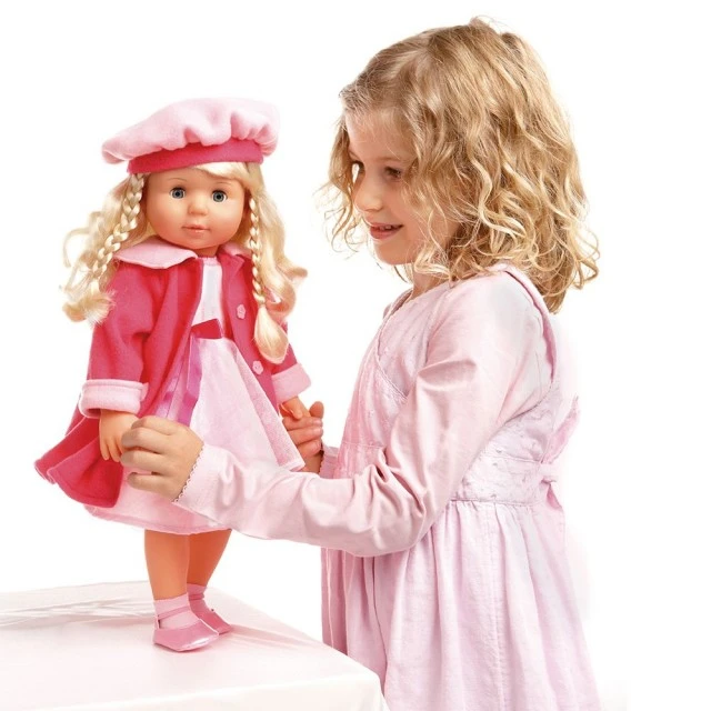 BAYER Singing and talking doll Maria with pink coat 9463