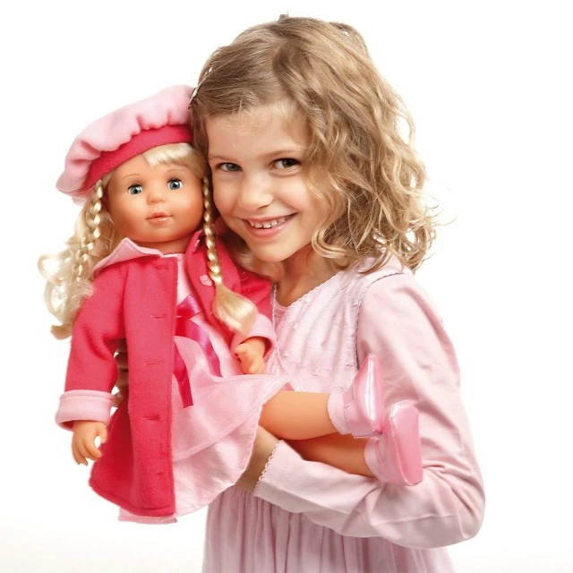BAYER Singing and talking doll Maria with pink coat 9463