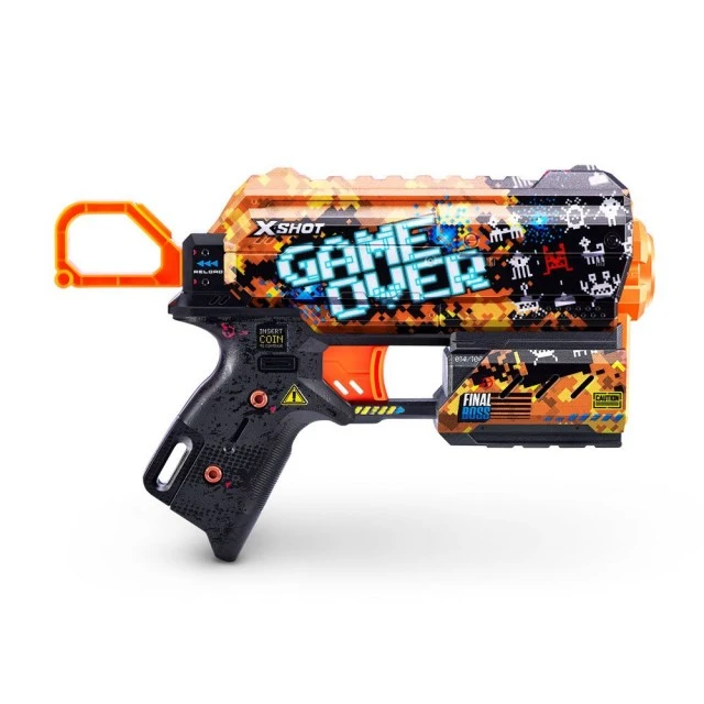 X Shot SKINS blaster with 8 foam darts Flux