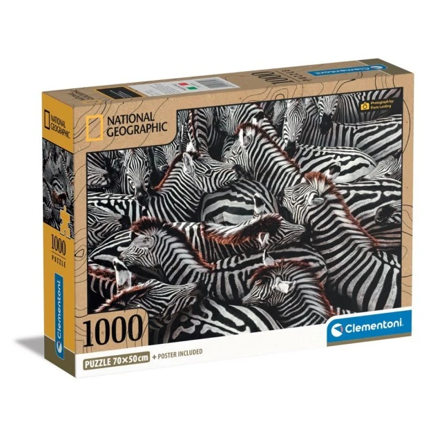 CLEMENTONI 1000h. National Geographic Zebra Puzzle