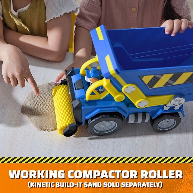 Paw Patrol Rubble and Crew Construction Truck with Sound and Light Effects and Wheeler Puppy