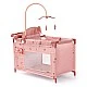BAYER Doll Playpen with High Chair and Carousel Pink